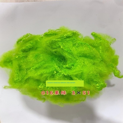 De volledige Stapelvezel van de Kleuren Groene Gerecycleerde PSF Polyester