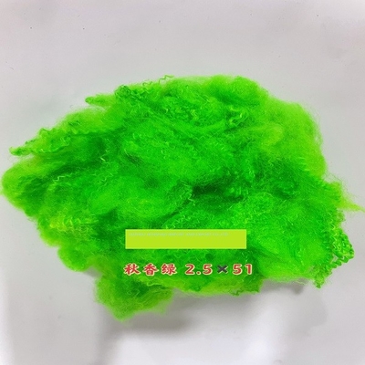 De volledige Stapelvezel van de Kleuren Groene Gerecycleerde PSF Polyester