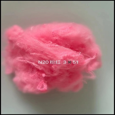 3D 51MM Gerecycleerde Roze van de Polyesterstapelvezel