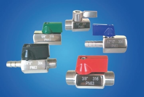 Roestvrijstalen mini-kogelklepserie voor vloeistofindustrie