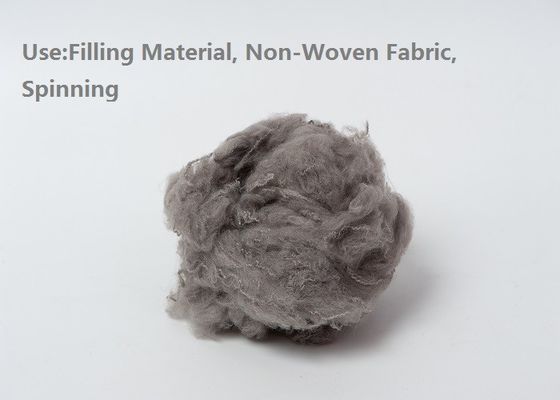Stapelvezel ISO9001 van de premie de Grey Polyester Raw Material Dyed Gerecycleerde Polyester