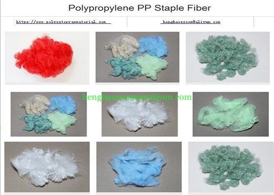 9D 76mm pp-Polypropyleenstapelvezel het Snelle Drogen