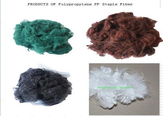 7D polypropyleenstapelvezel voor Geotextile het Vullen Materiaal die niet Geweven Stof spinnen