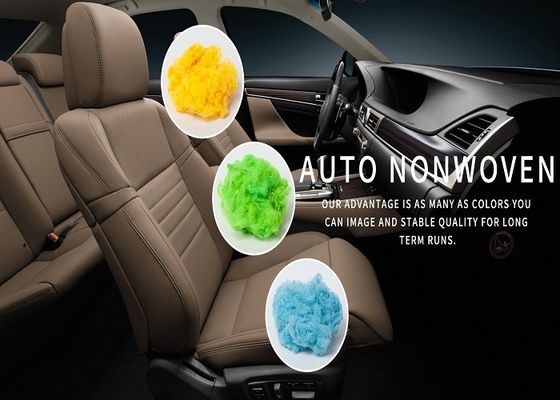 2.5Dtex X 51mm het Verdovend middel Geverfte Gebruik van het Dakheadlining van de Polyester Hoge Elastische Auto