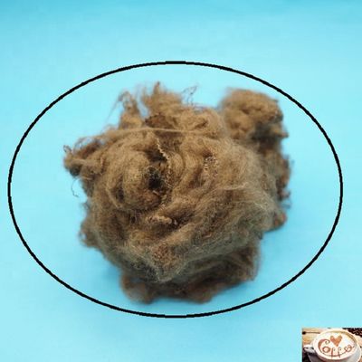 Maagdelijke de Koffiekleur van de Rangverdovend middel Geverfte Polyester voor het Spinnen