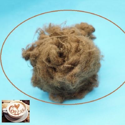 Maagdelijke de Koffiekleur van de Rangverdovend middel Geverfte Polyester voor het Spinnen
