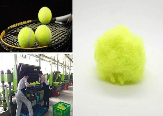 9d X 64mm de Stapelvezel Glanzende Groen van de Driehoekspolyester voor de Doek van de Tennisbal