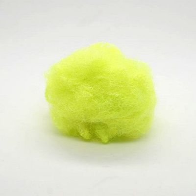 9d X 64mm de Stapelvezel Glanzende Groen van de Driehoekspolyester voor de Doek van de Tennisbal