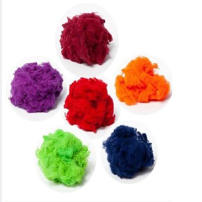 Gevoelde Stoffen Grondstoffen 65mm de Verdovend middel Geverfte Stapelvezel PSF van de Polyesterpolyester