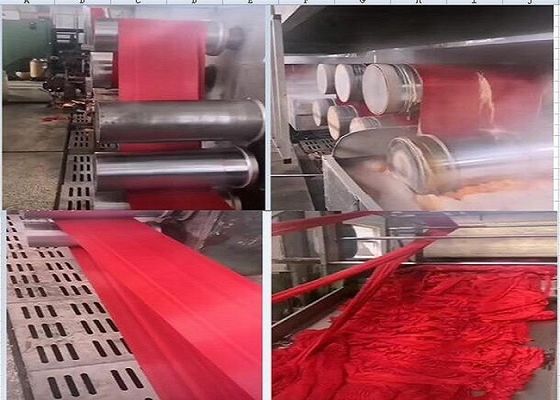 Rode Gerecycleerde Geverfte Polyester 25mm van 1.5D Verdovend middel 100%-Polyesterspaander