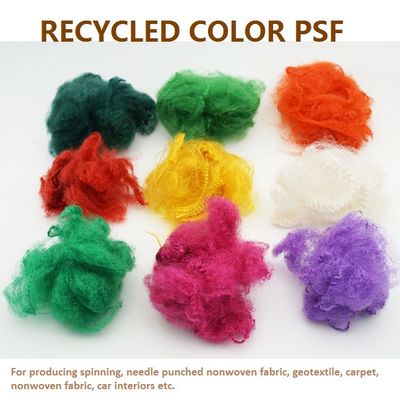 Gerecycleerde Geverfte Polyester 25mm van PSF Verdovend middel voor niet Geweven Stof