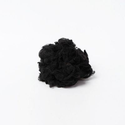 De zwarte 1.2D Gerecycleerde Polyesterstapelvezel voor Naald sloeg Niet-geweven Gebruik