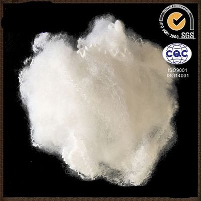 12Dx76mm de Vast lichaam Gerecycleerde Goede Veerkracht van de Polyesterstapelvezel met Silicium
