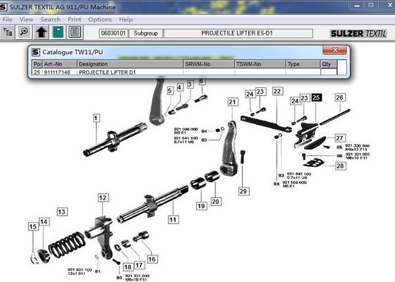 Projectile van de het Weefgetouwmachine van het Heftoestelbovenste gedeelte Delen Rod Projectile Opener