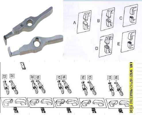 Projectile de Delenbovenleer van het Voeder Projectile Weefgetouw vermindert Tang