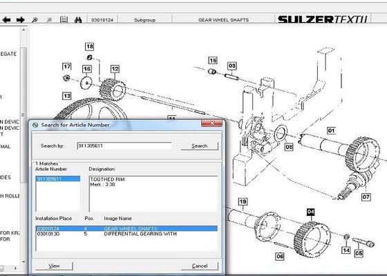 Het getande Vlotte de Stof van Rim Sulzer Loom Parts Keep Weven
